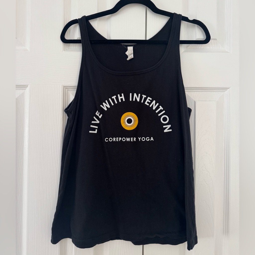 Black Tank Top  Core Power Yoga